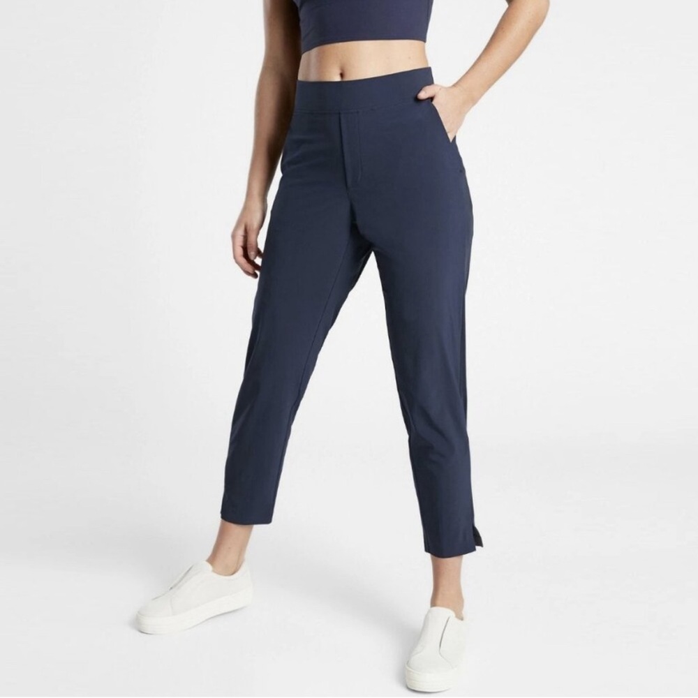 Athleta Navy Crop Slim Pants